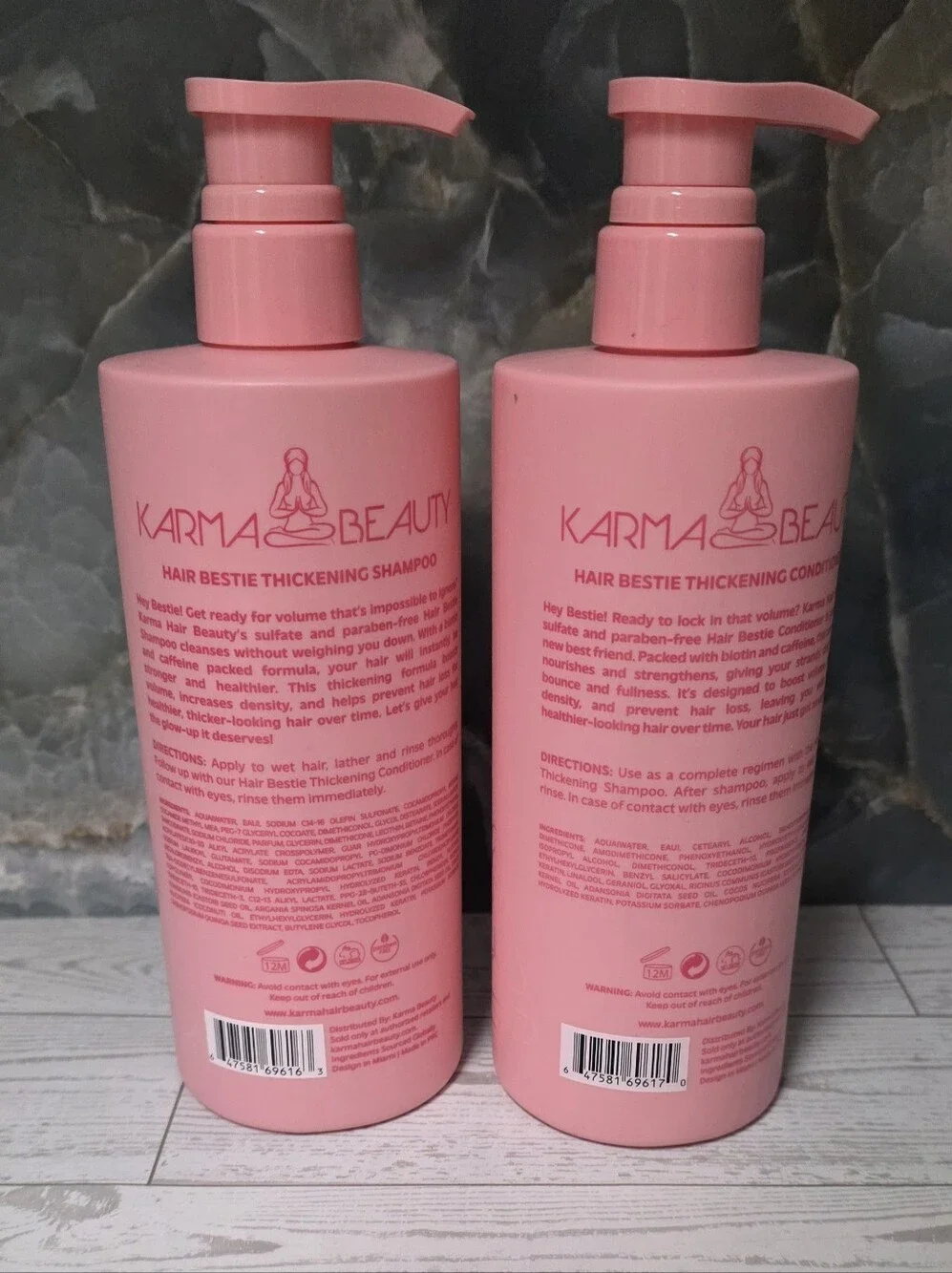 Karma Beauty Hair Bestie Shampoo Conditioner & Unicorn Serum Set NWT